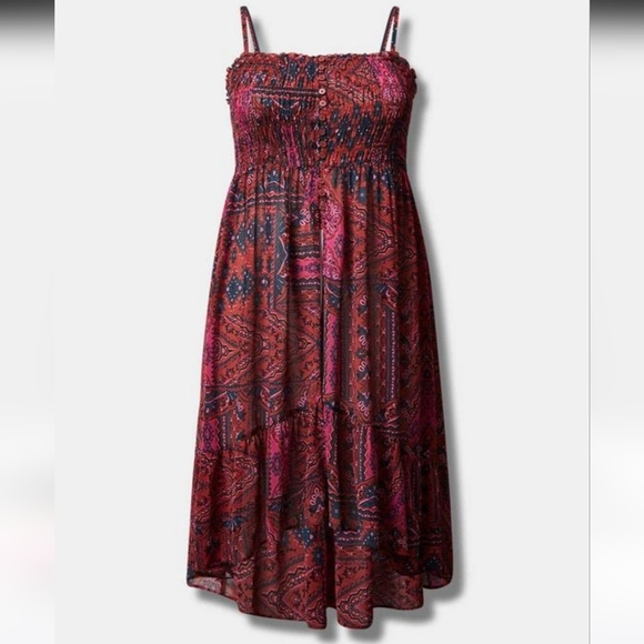 Torrid NWT Chiffon Strappy HiLo Tunic top - Picture 10 of 11